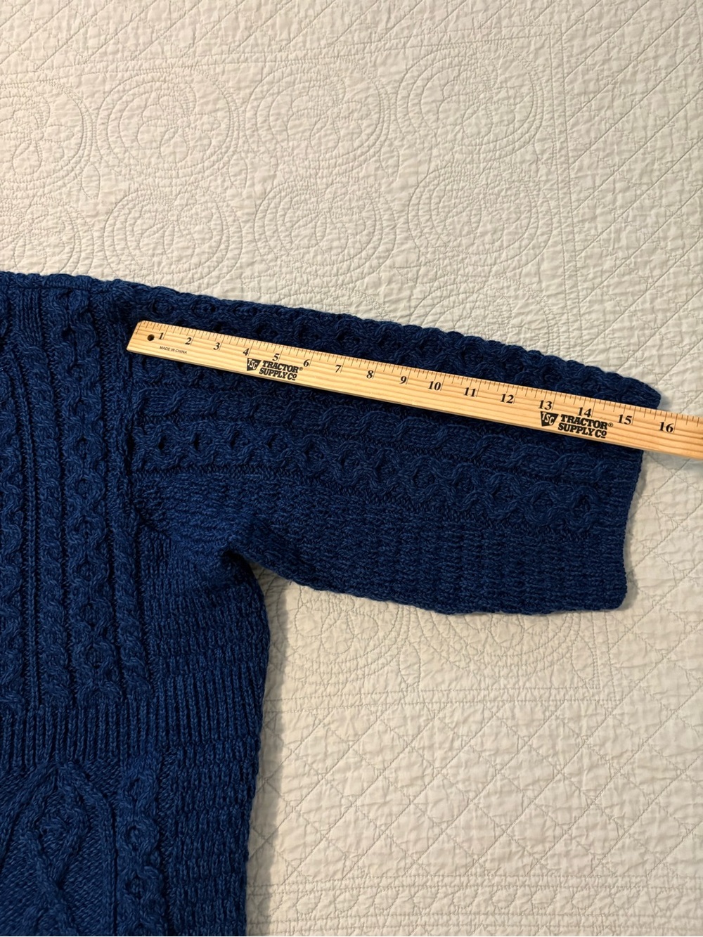 Aran merino wool cardigan. Size XXL - Picture 7 of 7